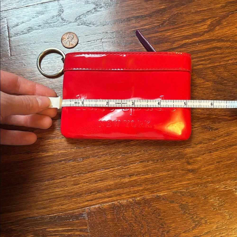 Kate Spade Glossy Red Wallet With Purple Accents - Picture 5 of 6